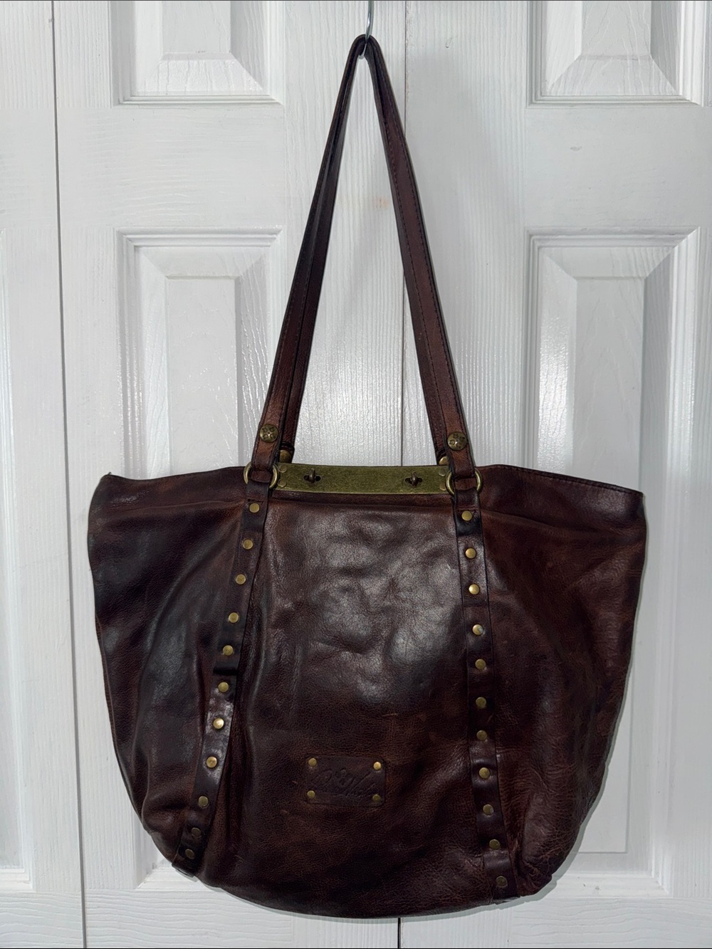 Patricia Nash Benvenuto Tote dark brown Large shoulder bag